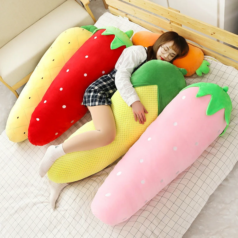 Soft Toy Long Snuggly Vegetables Fruits Plushie Collection Plush & Toys 4 Soft Toy Long Snuggly Vegetables Fruits Plushie Collection Plush & Toys