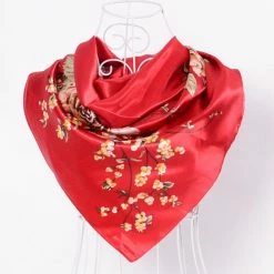 Apparel Elegant Cherry Blossoms Square Scarf