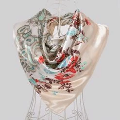 Apparel Elegant Cherry Blossoms Square Scarf