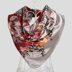 Apparel Elegant Cherry Blossoms Square Scarf