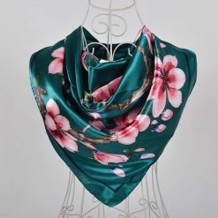 Apparel Exotic Cherry Blossoms Square Scarf 9 Apparel Exotic Cherry Blossoms Square Scarf