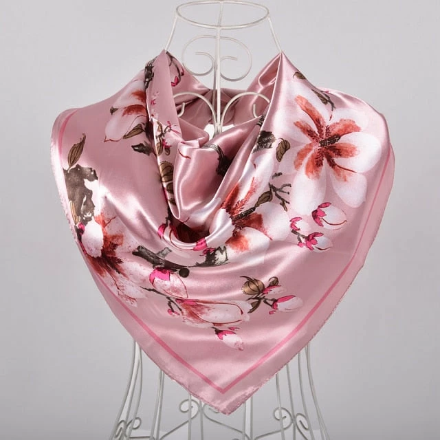 Apparel Exotic Cherry Blossoms Square Scarf 7 Apparel Exotic Cherry Blossoms Square Scarf