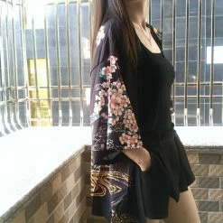 Apparel Japanese Women Kimono Koi And Cranes