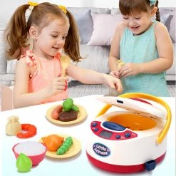 Toys Plush & Toys Electric Rice Cooker Interactive Kitchen Children Toy With Steam