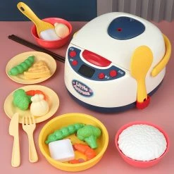Toys Plush & Toys Electric Rice Cooker Interactive Kitchen Children Toy With Steam