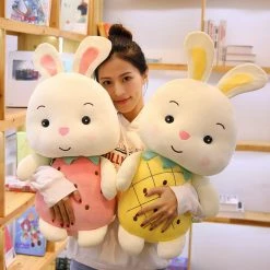Soft Toy Plush & Toys Fruity White Bunny Piggy Plushies