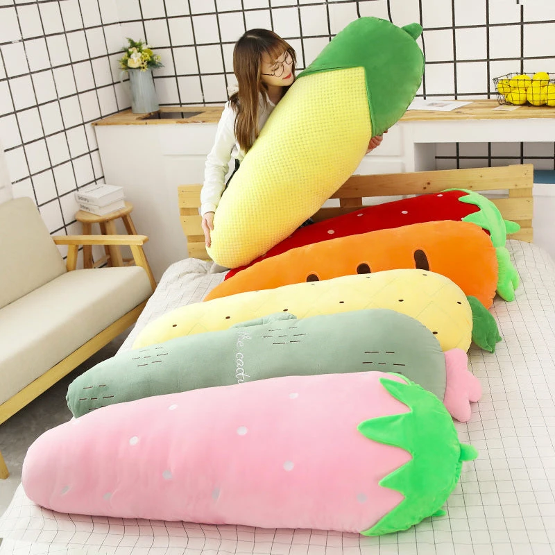 Soft Toy Long Snuggly Vegetables Fruits Plushie Collection Plush & Toys 5 Soft Toy Long Snuggly Vegetables Fruits Plushie Collection Plush & Toys