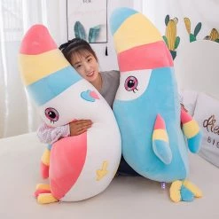 Soft Toy Rainbow Chunky Toucan Bird Parrot Plushies | NEW