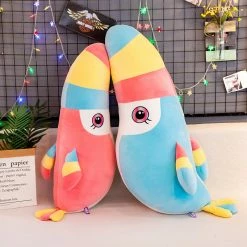 Soft Toy Rainbow Chunky Toucan Bird Parrot Plushies | NEW 18 Soft Toy Rainbow Chunky Toucan Bird Parrot Plushies | NEW