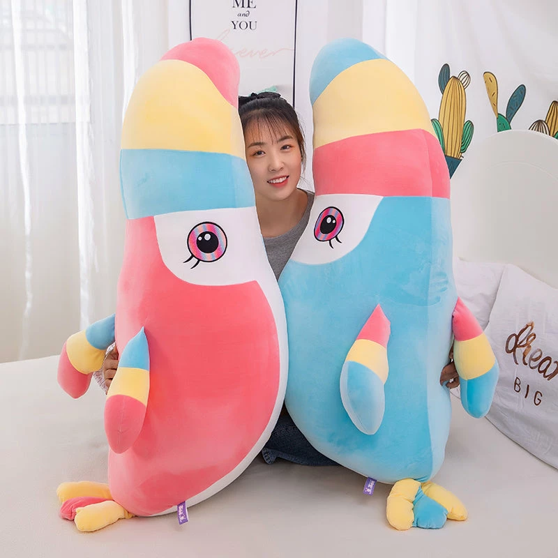 Soft Toy Rainbow Chunky Toucan Bird Parrot Plushies | NEW 12 Soft Toy Rainbow Chunky Toucan Bird Parrot Plushies | NEW