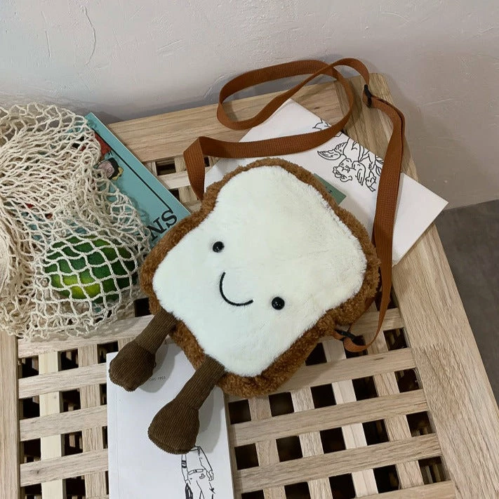 Fluffy Toast Bread Plush Bag | NEW 5 Fluffy Toast Bread Plush Bag | NEW