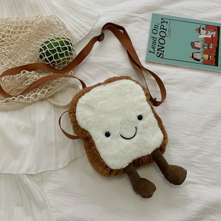 Fluffy Toast Bread Plush Bag | NEW 4 Fluffy Toast Bread Plush Bag | NEW