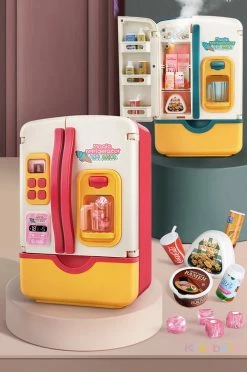 Mini Fridge Refrigerator 39pc Kitchen Kids Toys With Ice Dispenser, Steam & Lights Plush & Toys 25 Mini Fridge Refrigerator 39pc Kitchen Kids Toys With Ice Dispenser, Steam & Lights Plush & Toys