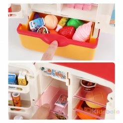 Mini Fridge Refrigerator 39pc Kitchen Kids Toys With Ice Dispenser, Steam & Lights Plush & Toys 24 Mini Fridge Refrigerator 39pc Kitchen Kids Toys With Ice Dispenser, Steam & Lights Plush & Toys