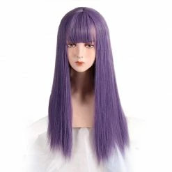 Apparel Long Straight 26in Hair With Bangs Womens Synthetic Wig