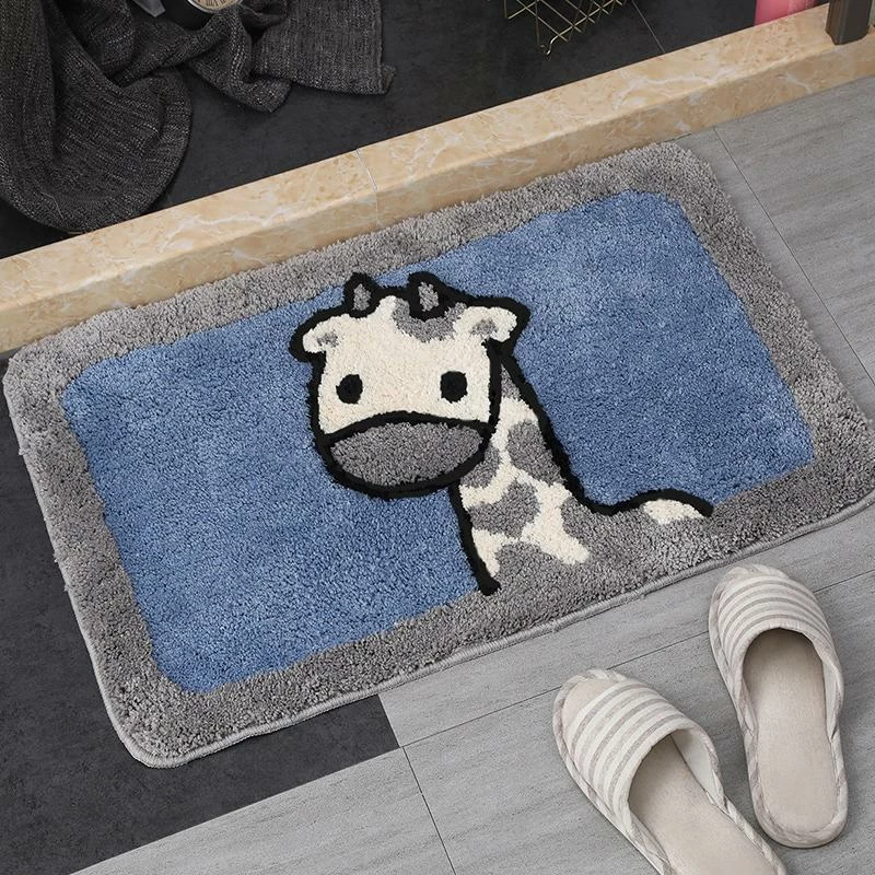 Home Decor Adorable Animals Rectangle Non-Slip Fluffy Bath Mats Collection | NEW 9 Home Decor Adorable Animals Rectangle Non-Slip Fluffy Bath Mats Collection | NEW