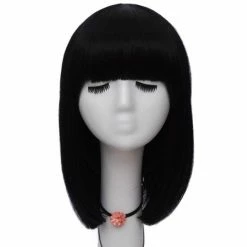 Apparel Short Straight 14in Synthetic Hair Womens Bob Wig With Bangs 48 Apparel Short Straight 14in Synthetic Hair Womens Bob Wig With Bangs
