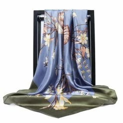 Apparel The Beauty Of Wild Flowers Motif Square Scarf Collection 1