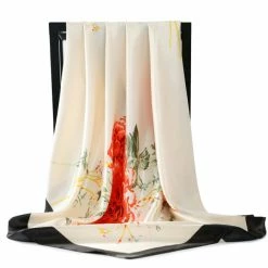 Apparel Elegant Dahlia Flower Scarf