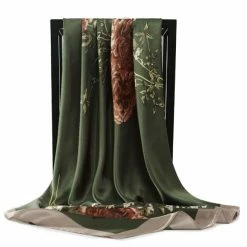 Apparel Elegant Dahlia Flower Scarf