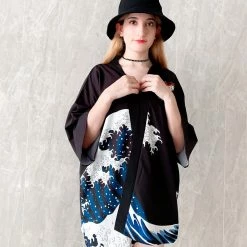 Apparel Japanese Women Kimono Koi And Cranes