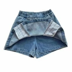 Apparel Mini Blue Denim Grey Checked Skirt 13 Apparel Mini Blue Denim Grey Checked Skirt