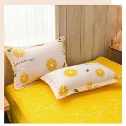Home Decor Luxury 100% Pure Cotton Fruit Print Bedding Set