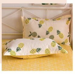 Home Decor Luxury 100% Pure Cotton Fruit Print Bedding Set