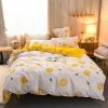 Home Decor Luxury 100% Pure Cotton Fruit Print Bedding Set