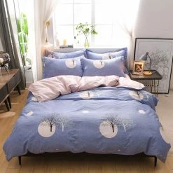 Home Decor Luxury 100% Pure Cotton Nature Print Bedding Set Bedding Sets