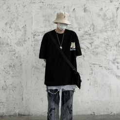 Apparel Japenese Cartoon Cat Ramen Oversized Mens Tee Top 15 Apparel Japenese Cartoon Cat Ramen Oversized Mens Tee Top