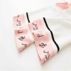 Apparel Harajuku Blue White Simple Cat Wide Sleeve Loose Hoodie 11 Apparel Harajuku Blue White Simple Cat Wide Sleeve Loose Hoodie