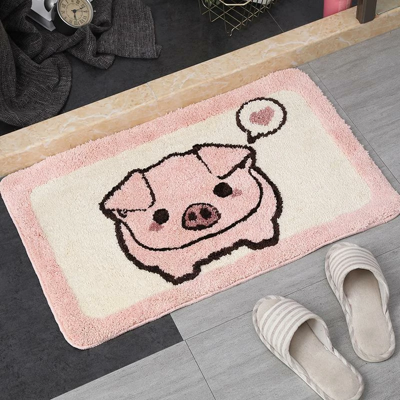 Home Decor Adorable Animals Rectangle Non-Slip Fluffy Bath Mats Collection | NEW 7 Home Decor Adorable Animals Rectangle Non-Slip Fluffy Bath Mats Collection | NEW