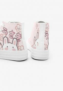 Apparel Japanese Sakura Bunny Pink Womens Sneakers Trainers | NEW