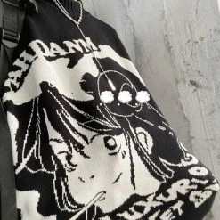 Apparel Anime Harajuku Girl Smoking Oversized Long Sleeve Sweatshirt | NEW