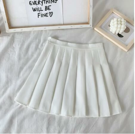 Apparel High Waist Cute Simple Pleated Short Light Skirt 5 Apparel High Waist Cute Simple Pleated Short Light Skirt
