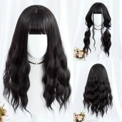 Apparel Long Wavey Hair With Bangs Womens Synthetic Wig