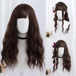 Apparel Long Wavey Hair With Bangs Womens Synthetic Wig
