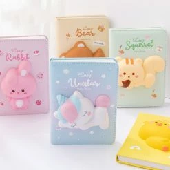 Accessories Kawaii Squishy Animal Unicorn Bunny Dog Cat Bear Duck Notebook Collection | NEW