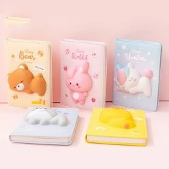 Accessories Kawaii Squishy Animal Unicorn Bunny Dog Cat Bear Duck Notebook Collection | NEW