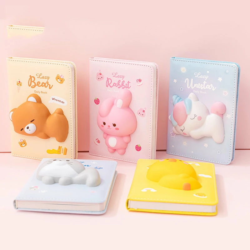 Accessories Kawaii Squishy Animal Unicorn Bunny Dog Cat Bear Duck Notebook Collection | NEW 4 Accessories Kawaii Squishy Animal Unicorn Bunny Dog Cat Bear Duck Notebook Collection | NEW