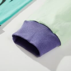 Apparel Violet Green Anime Girl Print Oversized Casual Harajuku Two-tone Streetwear | NEW 16 Apparel Violet Green Anime Girl Print Oversized Casual Harajuku Two-tone Streetwear | NEW