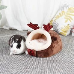 Home Decor Pet Beds Warm Hamster Guinea Pig Bunny Mini Reindeer Koala Beds Hideout Caves