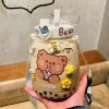 Home Decor Kawaii Jumbo Bear & Bunny Bottle Flask With Strap | NEW