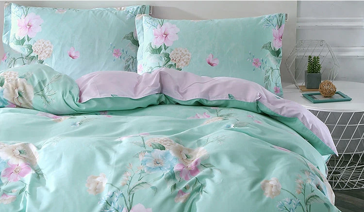 Home Decor Summer Floral Print Bedding Set 100% Pure Supreme Cotton 9 Home Decor Summer Floral Print Bedding Set 100% Pure Supreme Cotton