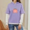 Apparel Strawberry Pink Kawaii Frog Half-Sleeve Hoodie | NEW