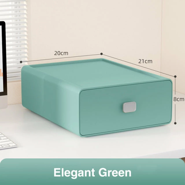 Accessories Colorful Square Desktop Stackable Plastic Storage Drawer Containers 11 Accessories Colorful Square Desktop Stackable Plastic Storage Drawer Containers