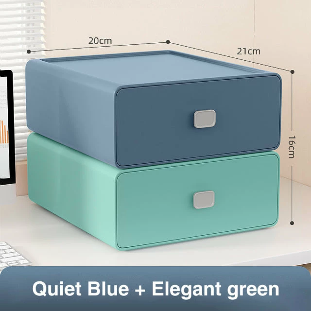 Accessories Colorful Square Desktop Stackable Plastic Storage Drawer Containers 17 Accessories Colorful Square Desktop Stackable Plastic Storage Drawer Containers