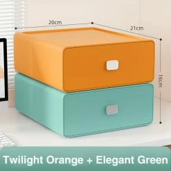 Accessories Colorful Square Desktop Stackable Plastic Storage Drawer Containers 35 Accessories Colorful Square Desktop Stackable Plastic Storage Drawer Containers