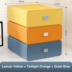 Accessories Colorful Square Desktop Stackable Plastic Storage Drawer Containers 36 Accessories Colorful Square Desktop Stackable Plastic Storage Drawer Containers
